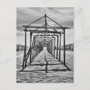 Povoa de Varzim beach in Portugal Postcard