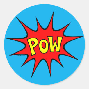 Pow! Classic Round Sticker