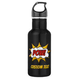 Pow Comic Sound Effect 532 Ml Water Bottle