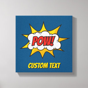 Pow Comic Sound Effect Canvas Print