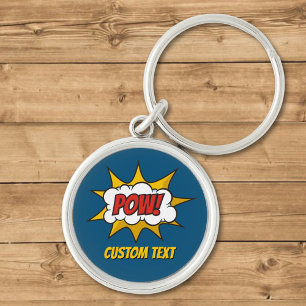Pow Comic Sound Effect Key Ring