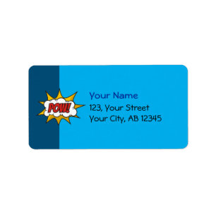 Pow Comic Sound Effect Label