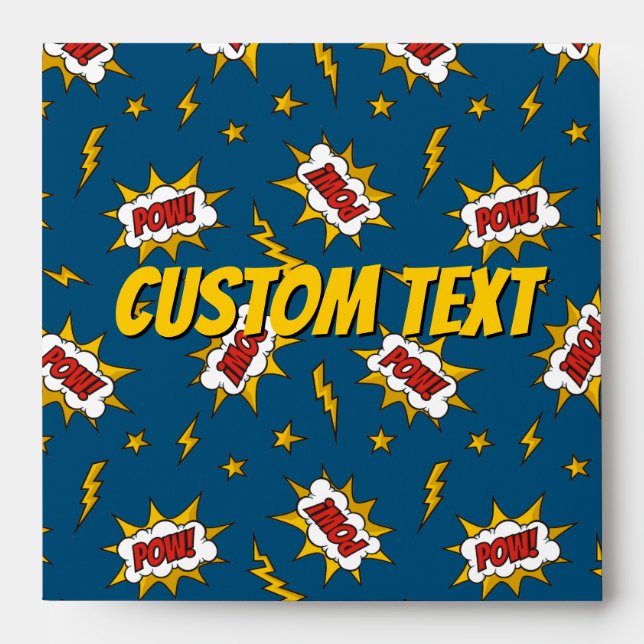 Pow Comic Sound Effect Pattern Envelope (Front)