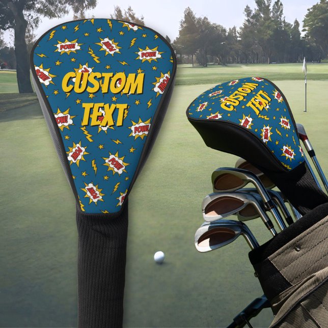 Pow Comic Sound Effect Pattern Golf Head Cover (Creator Uploaded)