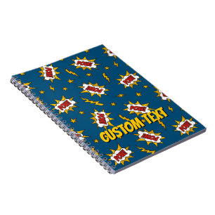 Pow Comic Sound Effect Pattern Notebook