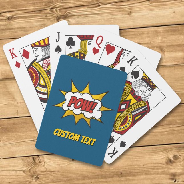 Pow Comic Sound Effect Playing Cards (Creator Uploaded)