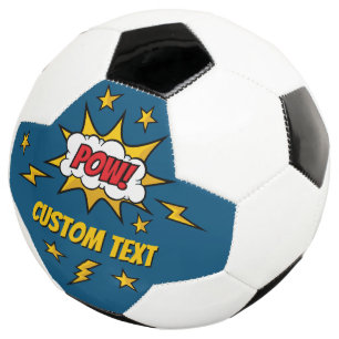 Pow Comic Sound Effect Soccer Ball