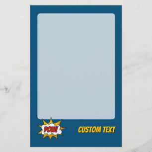 Pow Comic Sound Effect Stationery