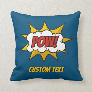 Pow Comic Sound Effect Throw Pillow