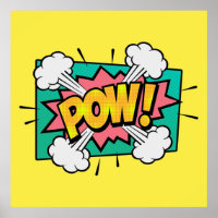 Pow comic speech bubble