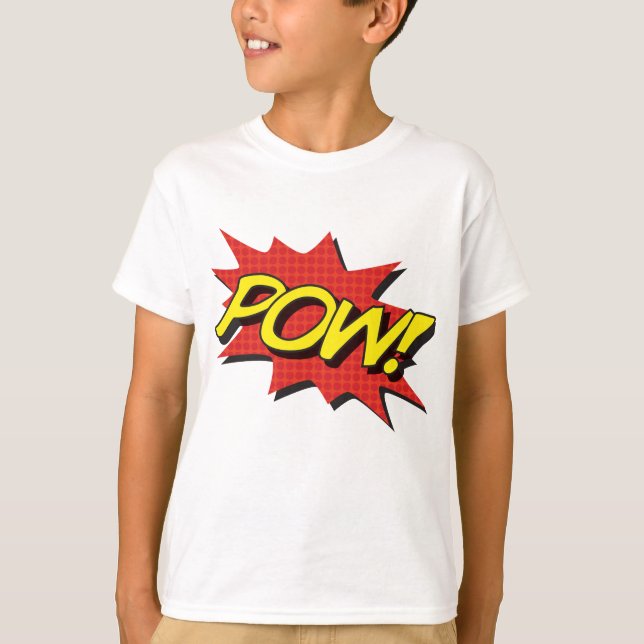 POW! Kids Comic Book Shirt (Front)