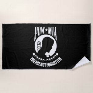 POW/MIA BEACH TOWEL