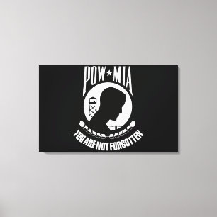 POW-MIA flag Canvas Print