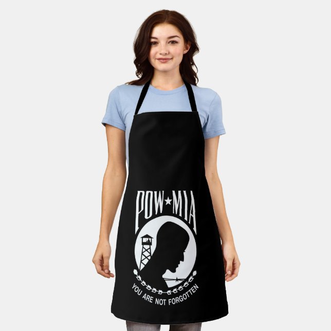 POW MIA Flag: Missing Soldiers of Vietnam War, WW2 Apron (Worn)