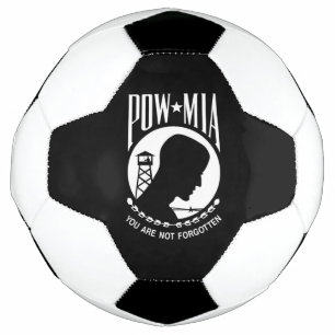 POW MIA Flag: Missing Soldiers of Vietnam War, WW2 Soccer Ball