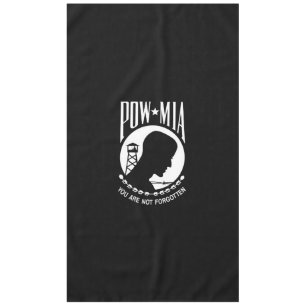 POW MIA Flag: Missing Soldiers of Vietnam War, WW2 Tablecloth