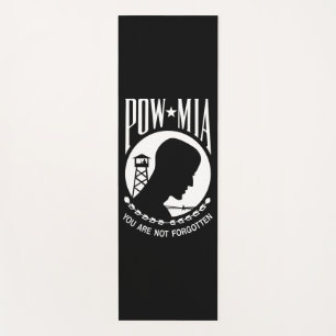 POW MIA Flag: Missing Soldiers of Vietnam War, WW2 Yoga Mat