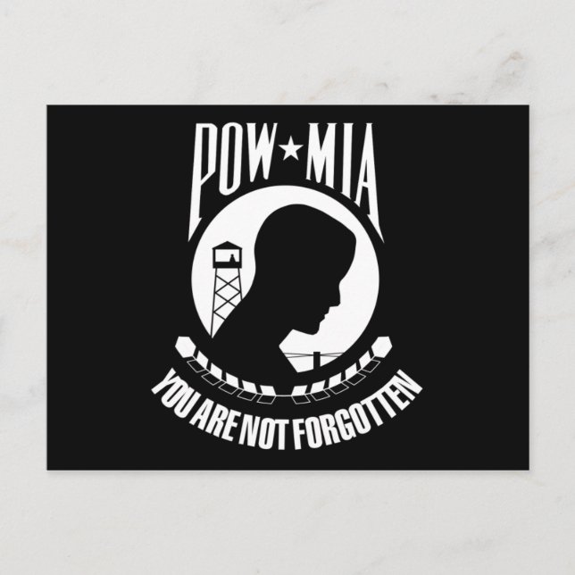 POW MIA Flag Postcard (Front)