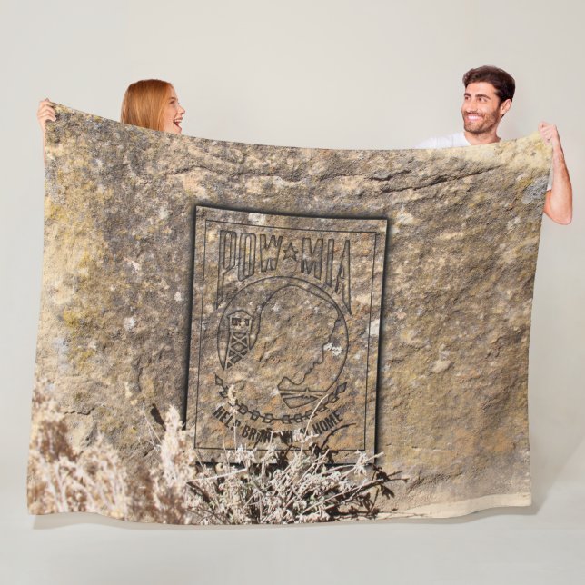 Pow Mia Fleece Blanket (In Situ)