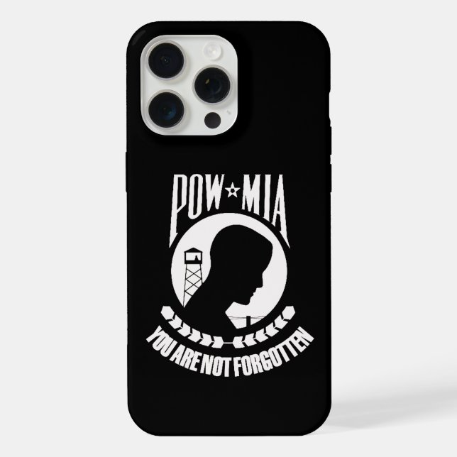 POW MIA iPhone 15 pro max Case (Back)