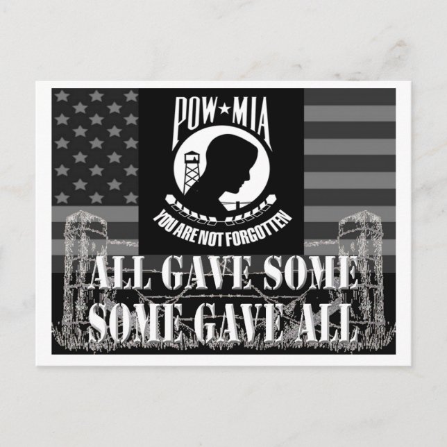 POW-MIA POSTCARD (Front)
