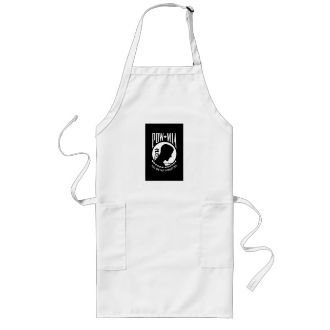 POW * MIA, US Servicemen & Allies of War Long Apron (Front)