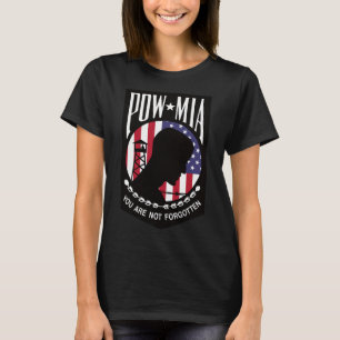 Pow Mia Usa Flag You Are Not Forgotten T-Shirt