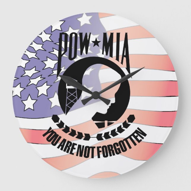 POW - MIA Wall Clock (Front)