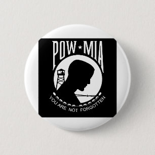 POW - MIA: You Are Not Forgotten! 6 Cm Round Badge