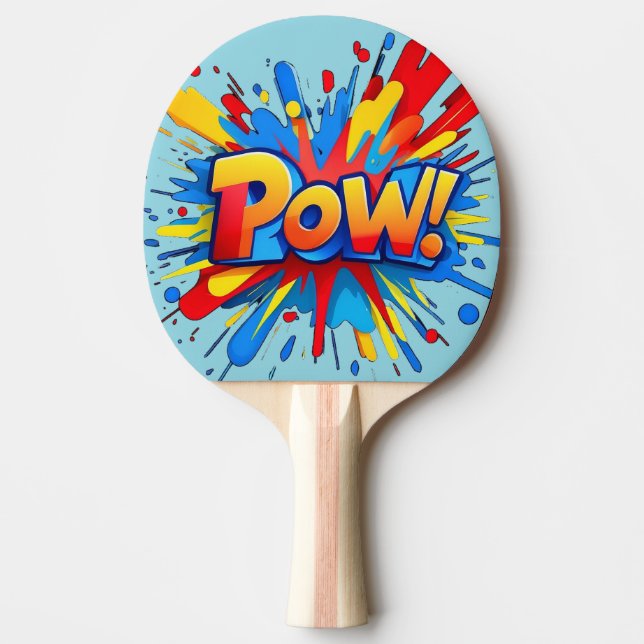 POW! PING PONG PADDLE (Front)
