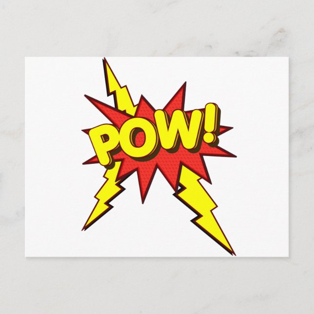 POW!!!! POSTCARD (Front)