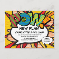 POW Postponed Change of Date Comic Book Pop Art