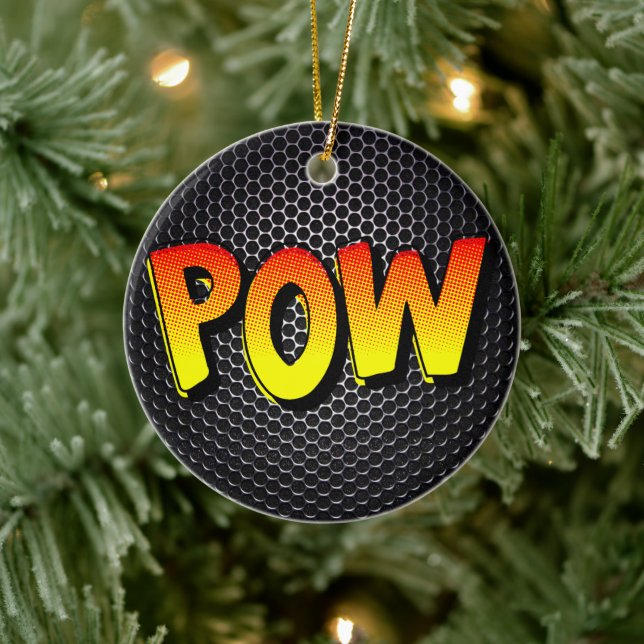 POW Retro Vibes Ceramic Tree Decoration (Tree)
