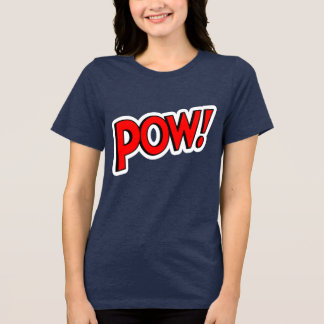 POW! Screwball Graphics Blue Tri-Blend Shirt
