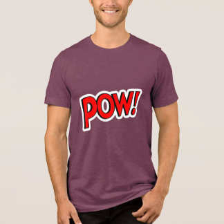 POW! Screwball Graphics Maroon Tri-Blend Shirt