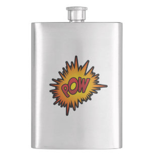 Pow Superhero Fight Hip Flask