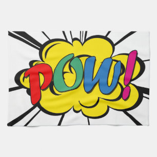 Pow! Tea Towel