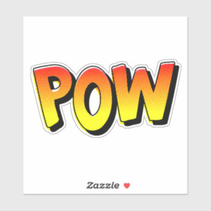 POW typography comic pop art