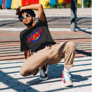 POW! Vintage Pop Art Comic Text Effect - Retro T-Shirt