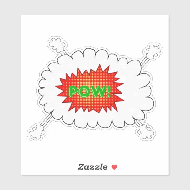 Pow!...Wow, colourful design. (Sheet)