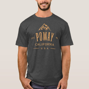 Poway California USA Design Classic Style Poway CA T-Shirt