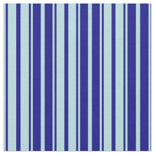 Powder Blue and Blue Lined Pattern Fabric