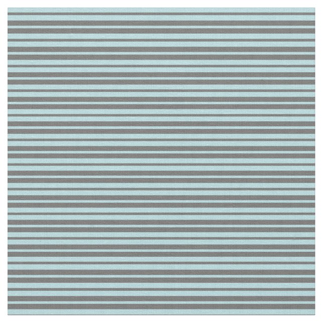 Powder Blue and Dim Grey Coloured Stripes Fabric (Close Up)