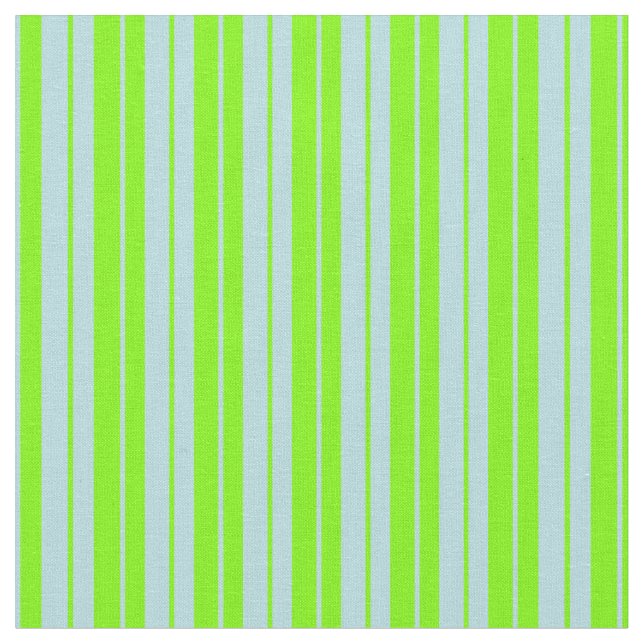 Powder Blue and Green Pattern of Stripes Fabric (Close Up)