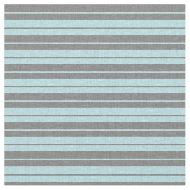 Powder Blue and Grey Stripes Fabric (Close Up)