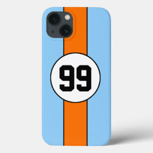 Powder Blue and Orange Livery Custom iPhone 6 case