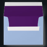 Powder Blue and Plum Lined Envelope<br><div class="desc">Customisable envelopes for weddings,  baby showers,  sweet sixteens,  quinceaneras,  and more!</div>