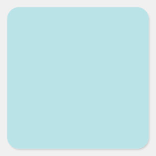 Powder Blue B0E0E6 Colour, With Option to Add Imag Square Sticker