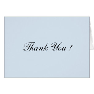 Powder Blue Blank Inside Thank You