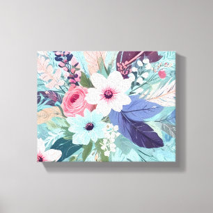 Powder Blue Blossom Canvas Print